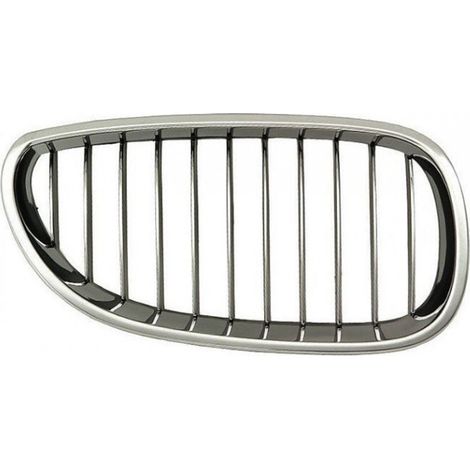 Grille de calandre avant droite chromée/noire BMW Série 5 (E60/61) 2003-2007