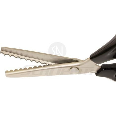 Ciseaux cranteurs 23,5 cm acier inoxydable coupe festonnée ergonomie tissu papier loisirs créatifs (1/5)
