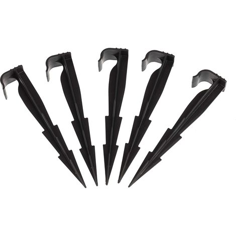 Paquete de 50 estacas de fijación para tuberías de goteo, tuberías de riego y goteros. (1/5)