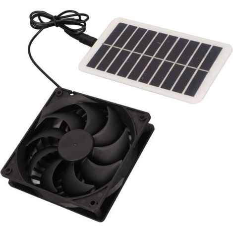 Ventilateur D Extraction Solaire - 15 W - Pour Cuisine Serre Poulailler Cabane Camping Car - 1 Unite (1/4)