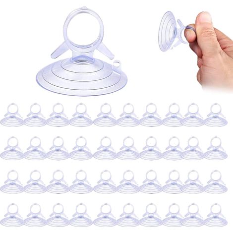 Lot de 40 Ventouses Transparentes en PVC pour Pare-Soleil De Voiture (1/5)