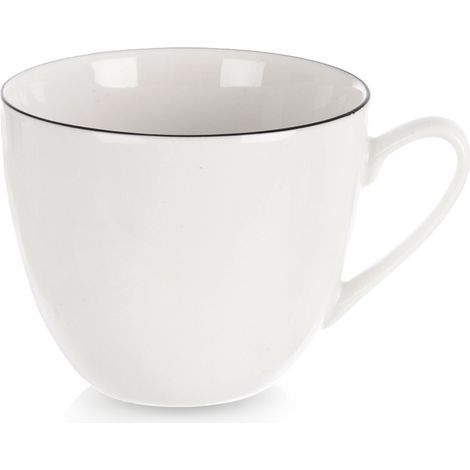 Tasse en porcelaine blanche pour boire du café ou du thé, 200 ml (1/4)