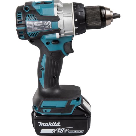 Makita – Perceuse 18V sans fil – Moteur Brushless – Couple 60Nm – Pour béton armé et bois dur – Accessoire de transport inclus