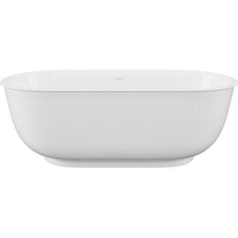 Vasca da bagno freestanding ovale 257 litri 170 x 80 x 60 cm Bianco opaco Acrilico - BOGLIETA (1/4)