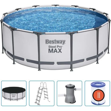 Piscine ronde Bestway Steel Pro MAX 396 x 122 cm (1/5)