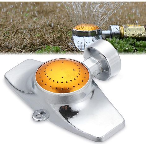 [JAMAIS UTILISÉ]Arroseur de pelouse de jardin, arroseur en alliage d'aluminium à motif carré rond à 360 degrés pour l'arrosage de jardin de pelouse de petite et moyenne surface (1/5)