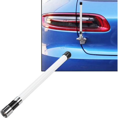 Antenne radio de voiture NL-350 UHF 400-500 MHz/VHF 130-174 MHz, connecteur mâle UHF/PL259 (blanche) (1/5)