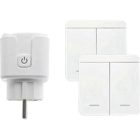Capteur sans fil pour porte et fenêtre, interrupteur à contact magnétique, 220 V CA, 2500 W, idéal pour les hottes aspirantes et la sécurité domestique (prise UE). (1/5)