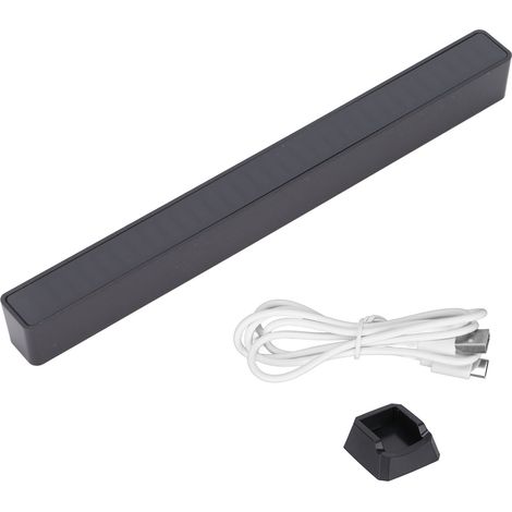 Sprachgesteuerte RGB-LED-Lampe, Geräuschunterdrückung, Audioaktivierung, Typ C, rhythmisch, ideal für Partys und Bars (schwarz) (1/5)