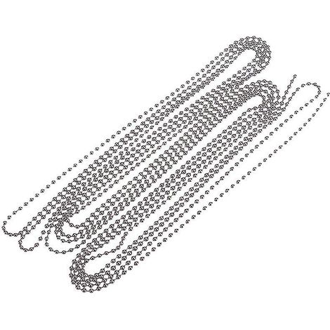 10 chaînes à billes avec connecteurs