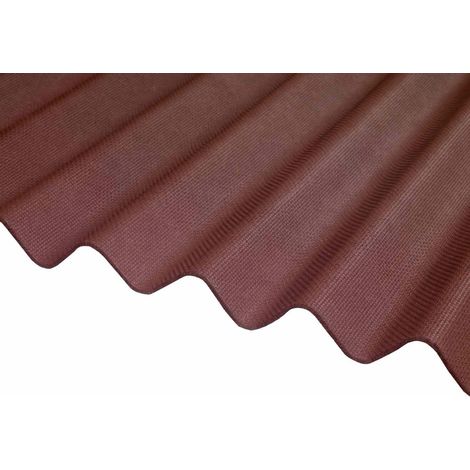 Bitumen Corrugated Sheets Red 2m x 930mm x 2.2mm (1/2)