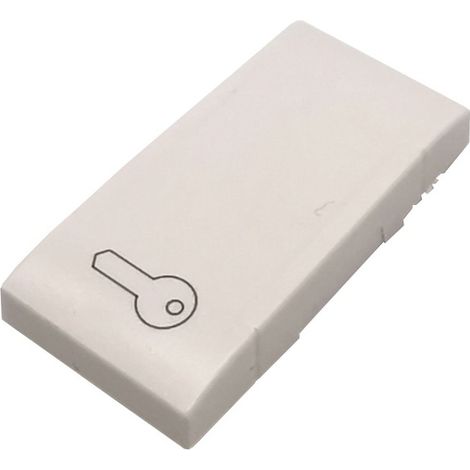 Copritasto simbolo chiave per pulsante bianco serie T1 Tot Electric 468795