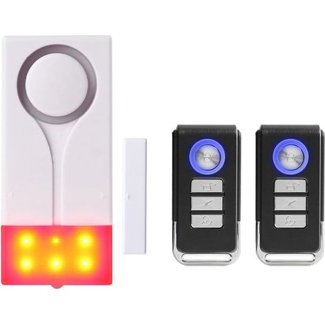 Alarme De Fenêtre De Porte, Alarme Antivol Sonore pour La Sécurité du Garage De L'appartement à La Maison - Comprend 1 Alarme Et 2 Télécommande (1/4)