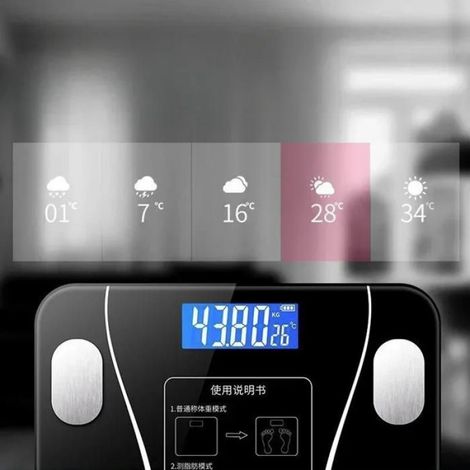 Balance de poids professionnelle intelligente Bluetooth, mesure de la taille et du poids, balance électronique multifonctionnelle (1/4)