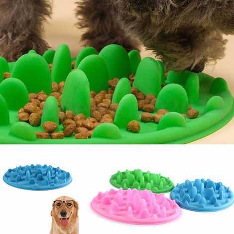 Silikon-Fressnapf mit Anti-Fress-Funktion, Welpennapf für langsames Fressen, Vorbeugung von Übergewicht, Futternapf für kleine Hunde (1/5)