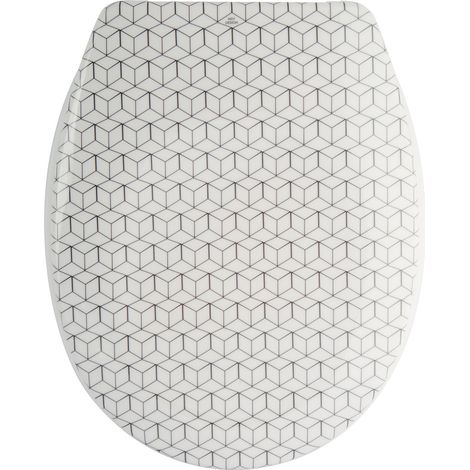 Asiento de inodoro MOZAIK Thermo Dur beige - Bisagras PS MSV (1/5)
