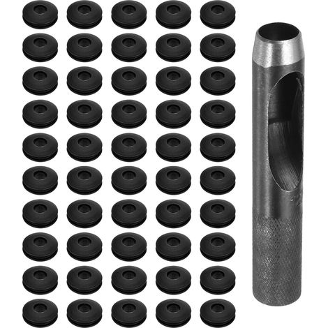Kit D'Outils Pour Œillets Perforateur Rond 12mm Noir 51 Pièces (1/5)