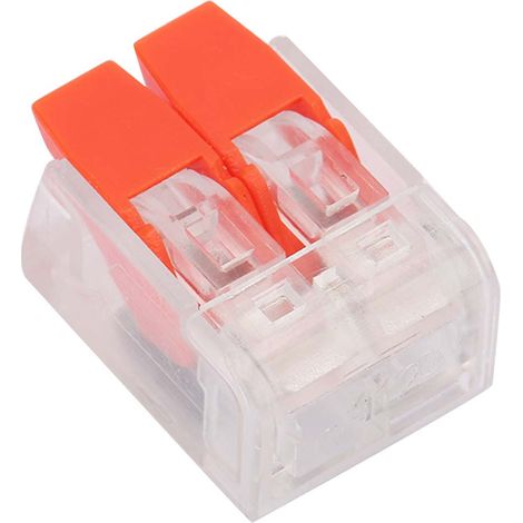 30 Stück PCT-412 Schnellverbinder, universeller kompakter Steckklemmenblock (rot) (1/5)