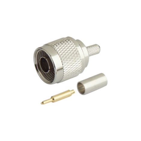N macho para engastar."CRIMP" para cable RG-58/U Electro Dh 19.650/58 8430552045518 (1/2)