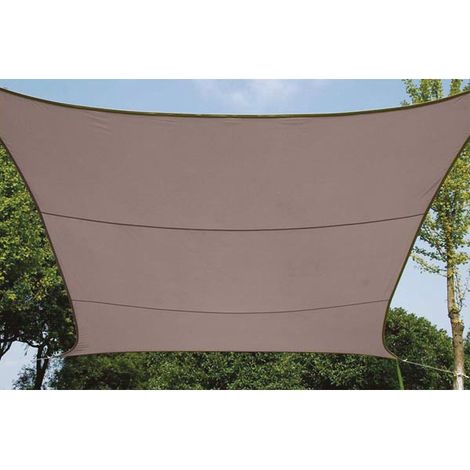 Perel Sombreado Velo, Repelente de Agua, 3.6 x 3.6 m, 160 g/m², poliéster, Cuadrado, Tope