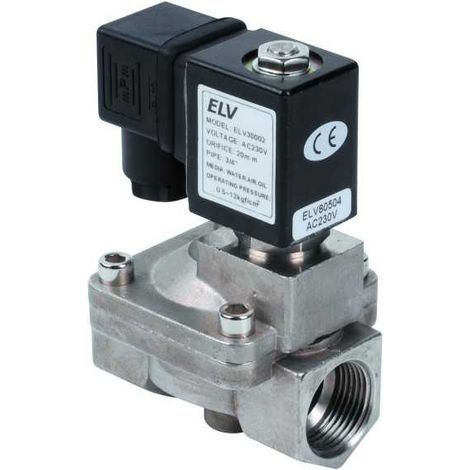 Electrovanne inox 3/4'' NF action indirecte