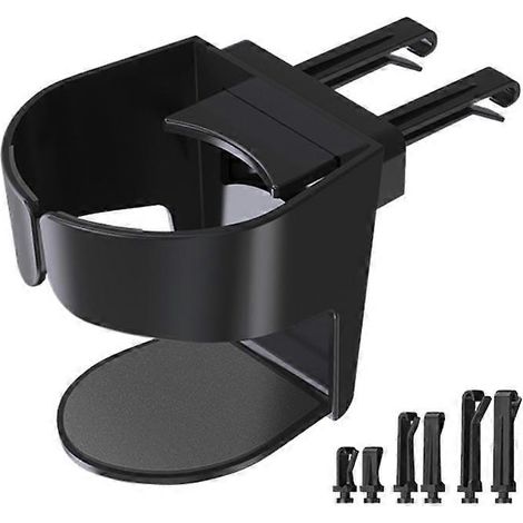 Porte-gobelet universel pour voiture avec grille d'aération, rotation à 360°, réglable et antichoc. Accessoires auto. (1/5)