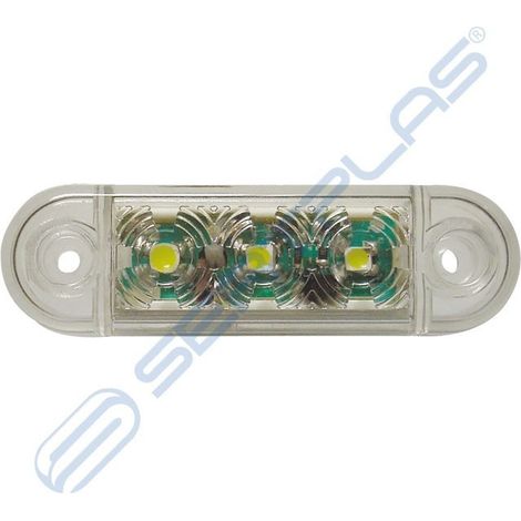 LED Seitenmarkierungslicht 3 LED 12V-24V Weiß