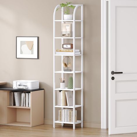 Étagères à 7 Niveaux, Bibliothèque Verticale, Meuble de Rangement (1/5)