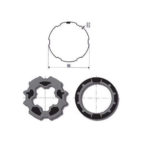 Adaptations Axe IMBAC Ø65 9410335 pour moteurs Somfy Ø50mm