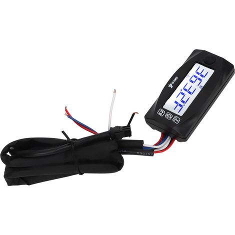 4-in-1 Digitales Motorradthermometer: Zylinderkopftemperaturanzeige, Spannungsanzeige, Uhr, Drehzahlmesser, 12 V Gleichstrom mit 10-mm-Zündkerze (1/5)