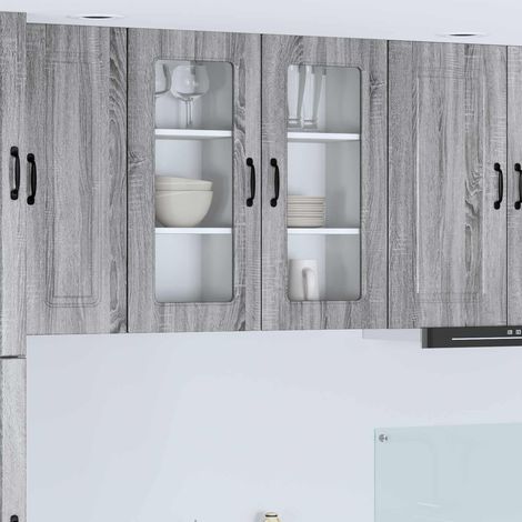 Küchenschrank Kalmar 2 pcs Graues Sonoma 40 x 31 x 80 cm