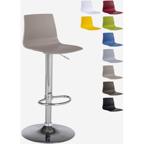 Tabouret bar de cuisine design mat réglable en hauteur Grand Soleil Imola Matt - Beige Juta