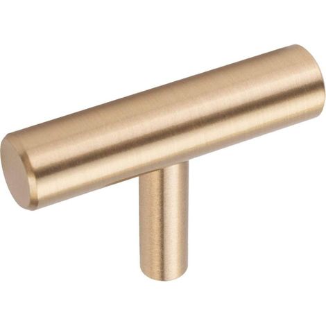 Lot de 10 boutons de porte en laiton 5cm – Finition or – Vis de montage incluses – Pour placards et tiroirs - 5cm-INHHUB (1/5)