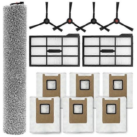 Kit d'accessoires pour aspirateur robot Eufy E25/E28 Omni - Pièces de rechange comprenant brosses, filtres et sacs à poussière