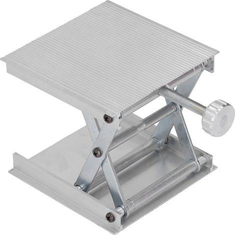 Labor-Hebebühne 90x90mm, höhenverstellbares Messwerkzeug, manuelle Hebebühne, silberfarben (1/5)