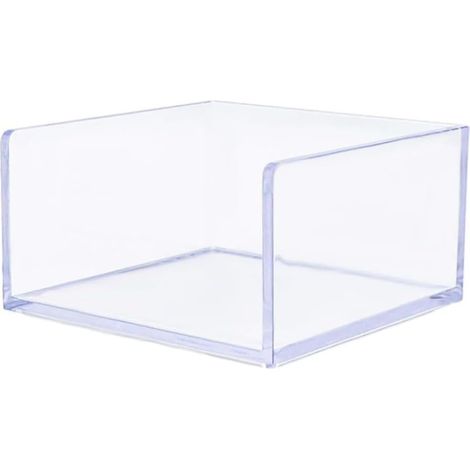Transparenter Haftnotizhalter aus Kunststoff für Zuhause und Büro, 8,5 x 8,3 x 4,5 cm (1/5)