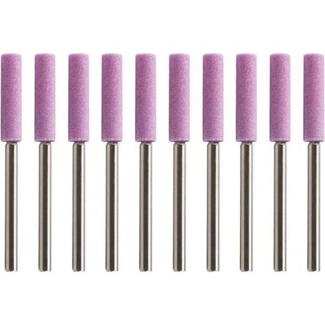 10pcs Affûteur Tronçonneuse Compatible pour Polissage de Chaîne Tronçonneuse à Manucure (Arbre 4mm) (1/5)