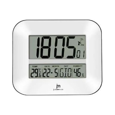 Despertador digital blanco elegante y funcional Lowell JD9902