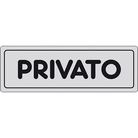 ETICHETTA SEGNALETICA PRIVATO  - EUROSIGNALS (1/2)