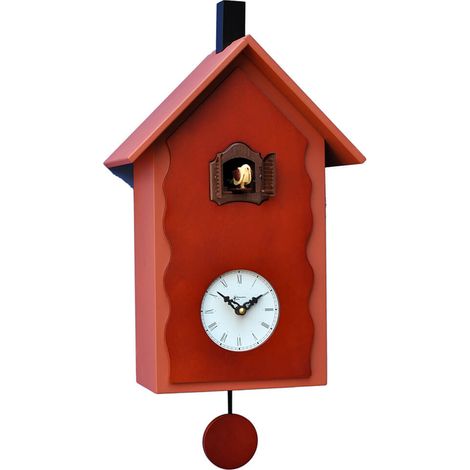 Orologio a Cucù da Parete 20X40X12Cm Pirondini Italia Lac Cotto