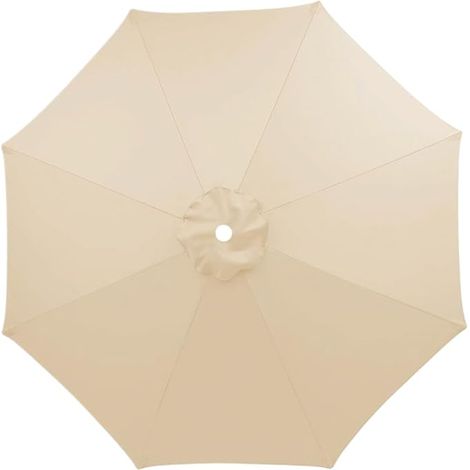 Repuesto para sombrilla de patio, cubierta de sombrilla de 8 costillas, parasol impermeable UV 50+, se adapta a varios marcos, playa, piscina, césped, jardín (1/3)
