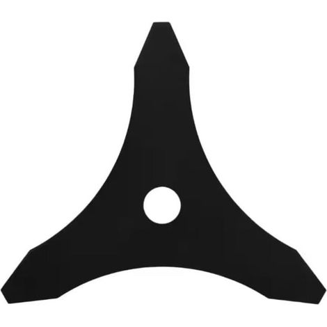 1 lame débroussailleuse à trois dents, tranchant 255 mm, alésage 25,4 mm, épaisseur 3 mm, pour débroussaillage intensif