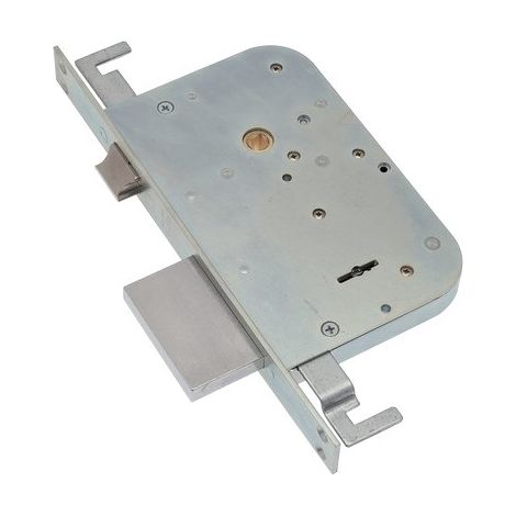 Serratura metallo infilare 600/3 sab b.q zinc f.mm 25 dm m4 tripl+scr e.mm 60