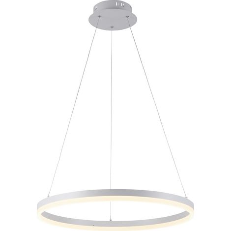 Lampe suspendue moderne Titus Ø 60cm blanc - 2382-16 (1/5)