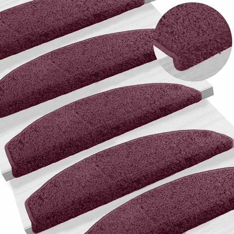Maison Exclusive - Tappetini per scale autoadesivi 15 pcs Viola scuro