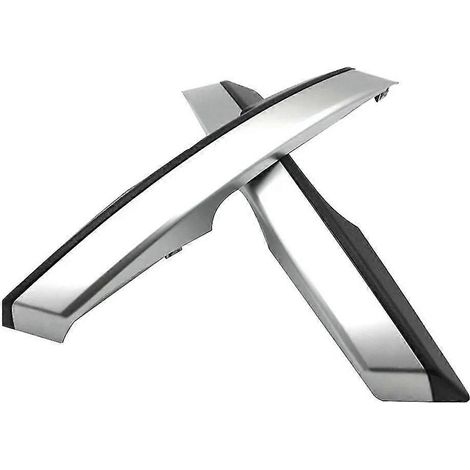 Lot de 2 caches de poignées de porte intérieures pour voiture (modèles 2014-2018), argent et noir. (1/5)