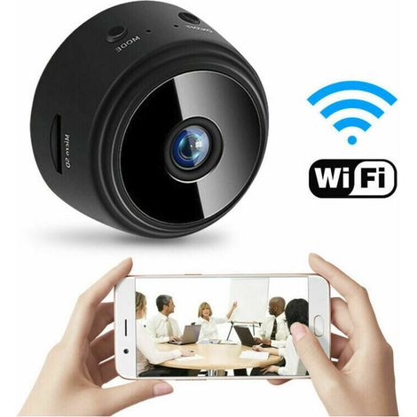 Camera De Surveillance Sans Fil - HD 1080P - Vision Nocturne Infrarouge - Détection De Mouvement - Pour Intérieur Extérieur - 1 Pièce (1/5)
