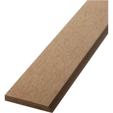 Bardage ajouré bois composite - Coloris - Beige clair, Epaisseur - 1cm, Largeur - 7.5 cm, Longueur - 270 cm (1/5)