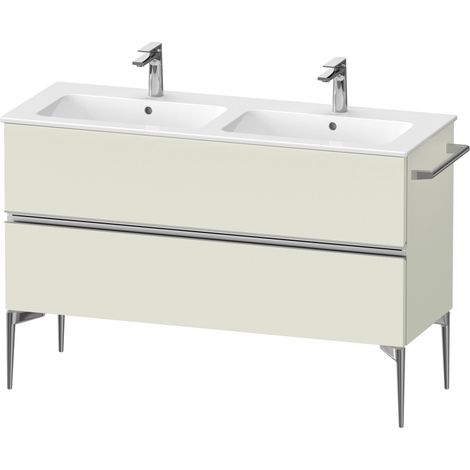 Duravit Sivida mueble bajo lavabo, 2 cajones, tirador cromado,
