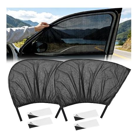 Pare Soleil Voitur, Pare-Soleil Voiture pour Vitres Arrières, Universel Chaussette Voiture Soleil, Protection Solaire Voiture pour Enfants et Animaux (1/5)